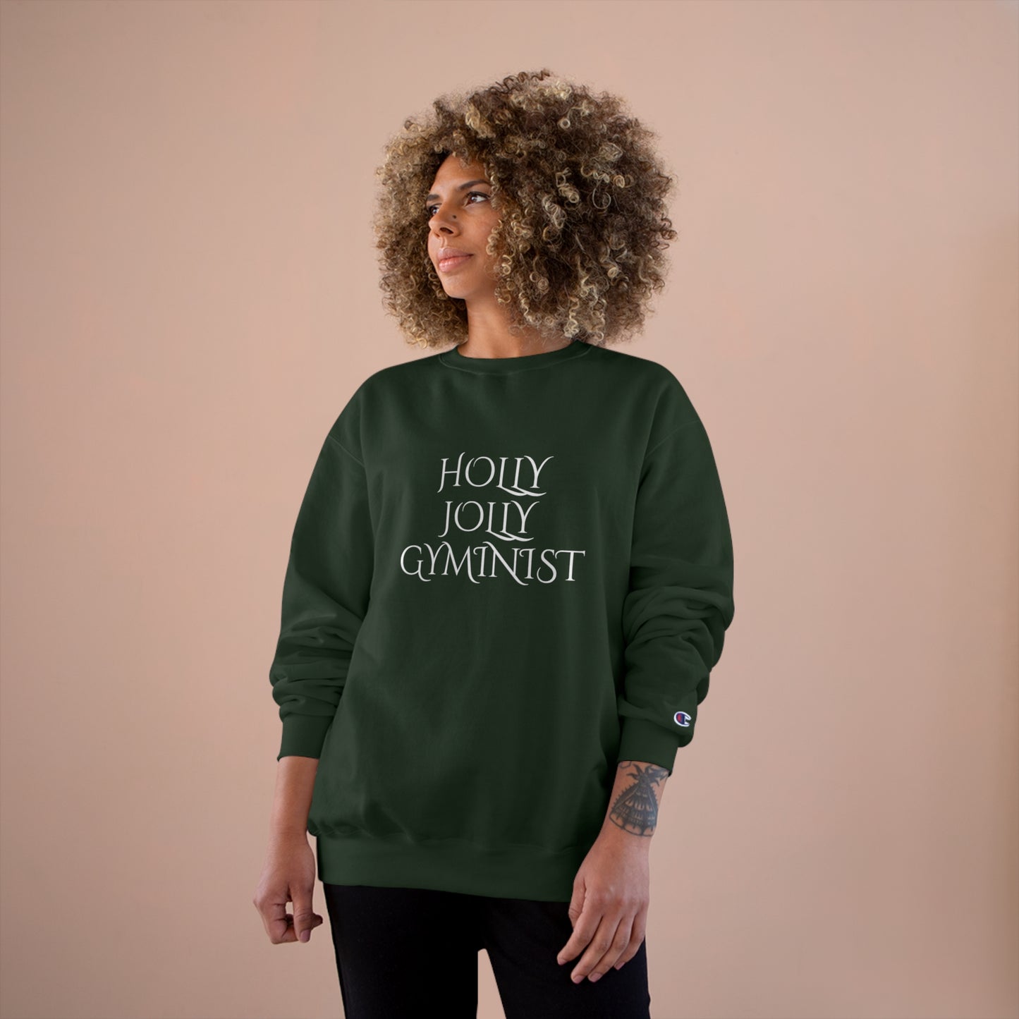 Holly Jolly Gyminist Champion Sweatshirt