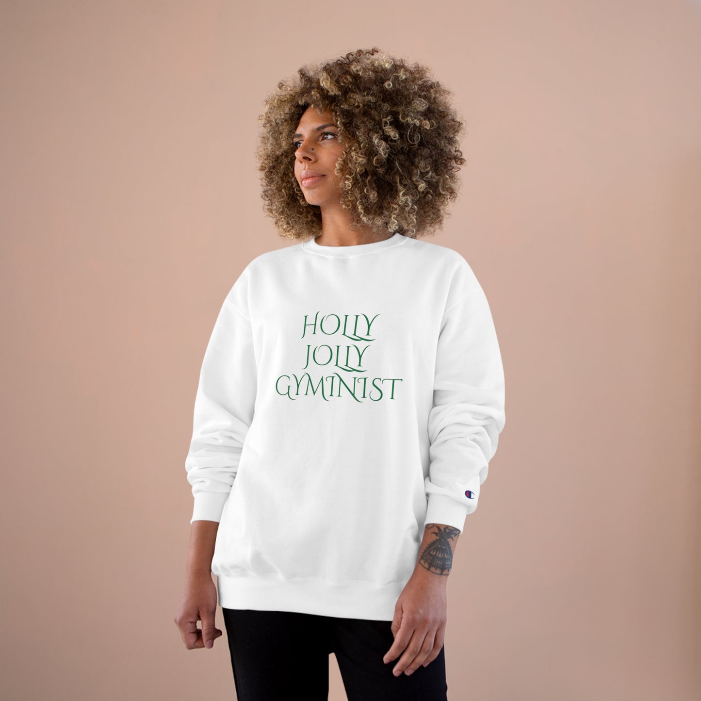 Holly Jolly Gyminist Champion Sweatshirt