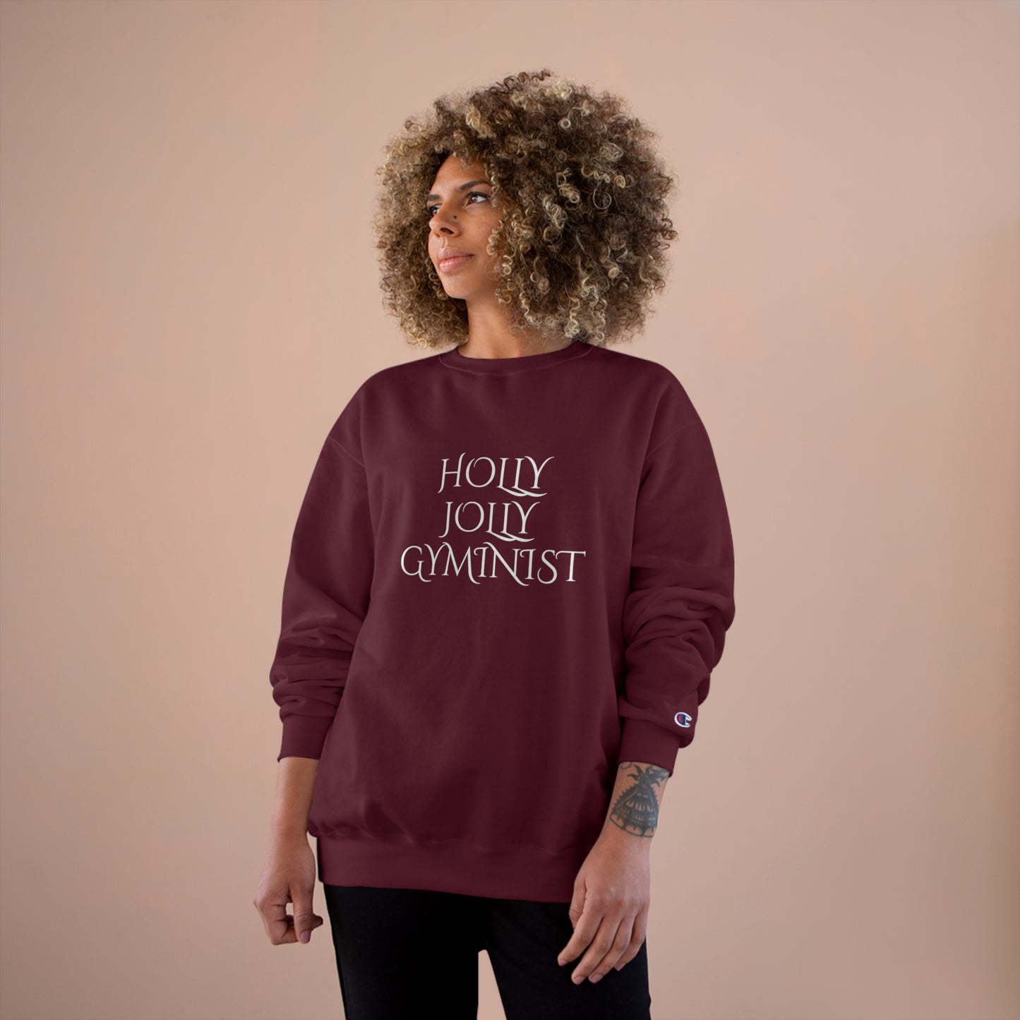 Holly Jolly Gyminist Champion Sweatshirt