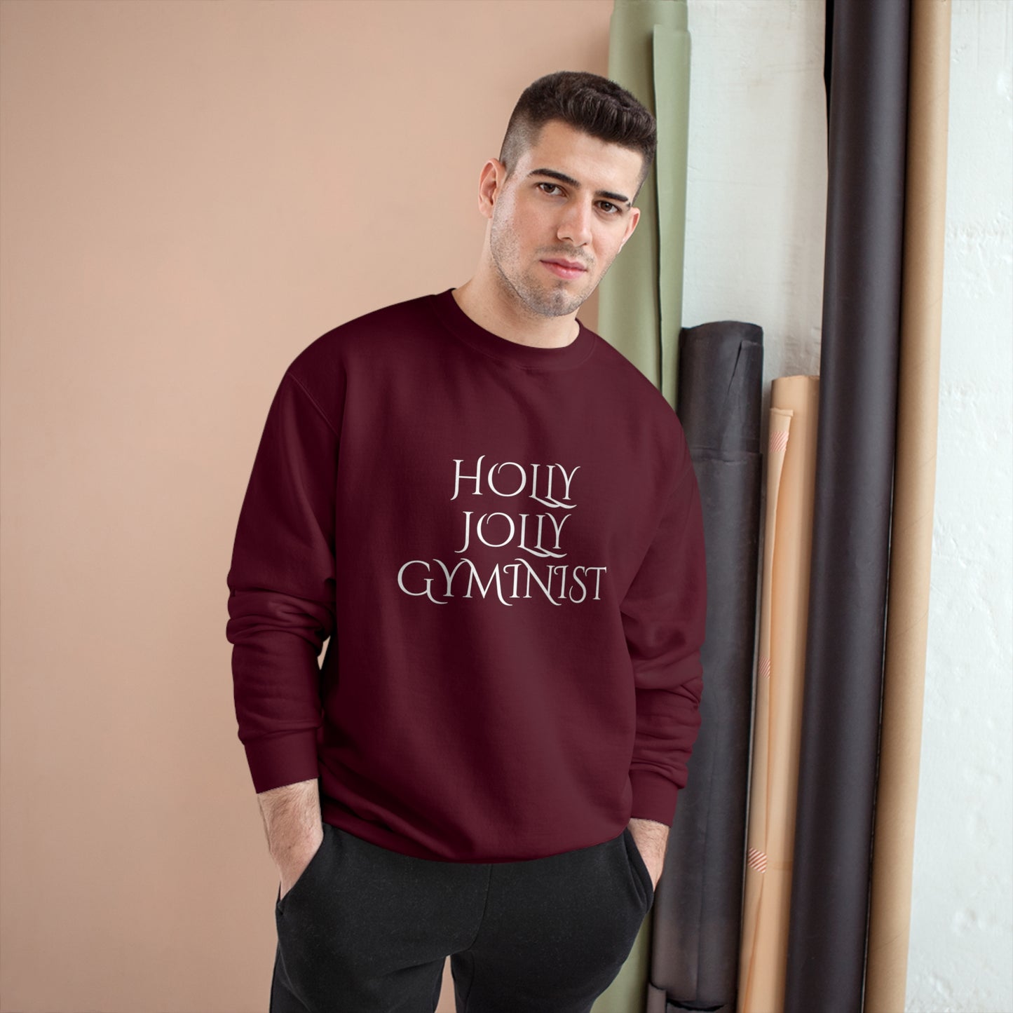 Holly Jolly Gyminist Champion Sweatshirt