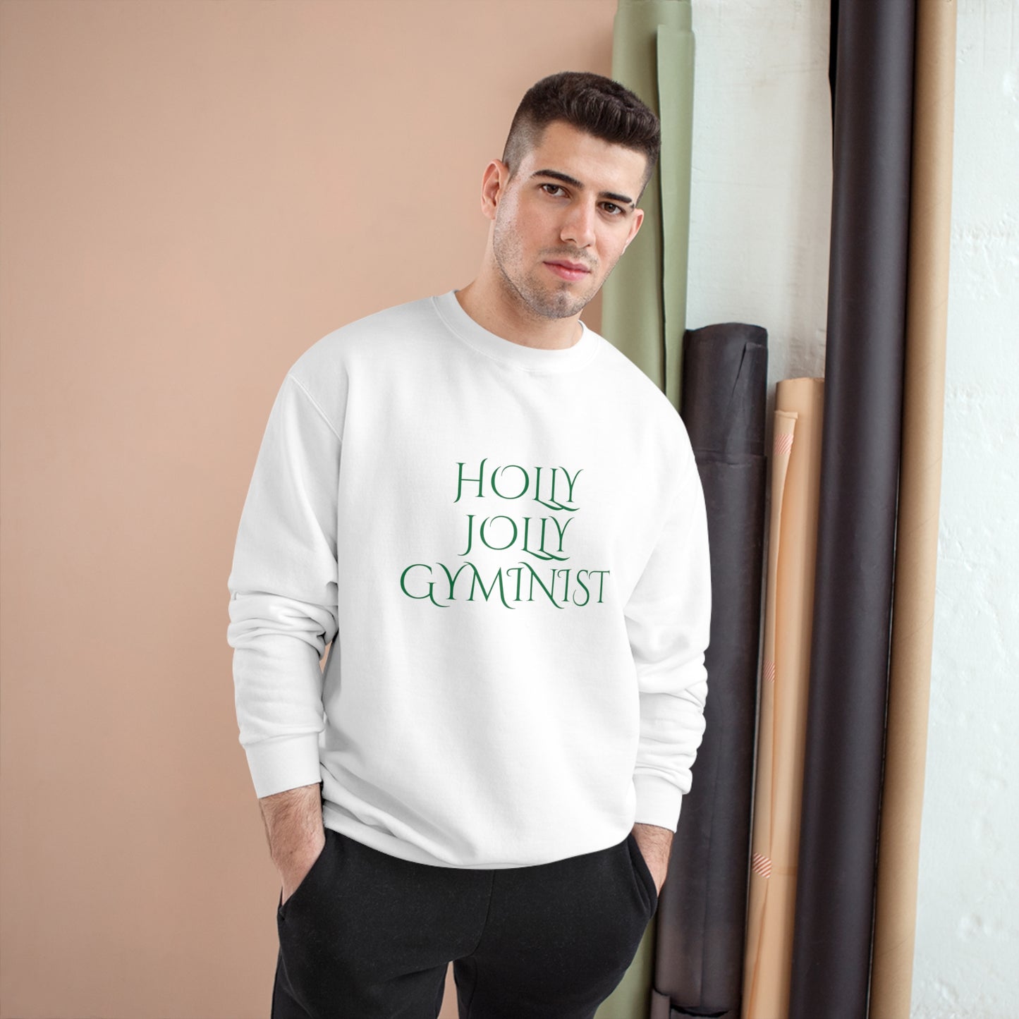 Holly Jolly Gyminist Champion Sweatshirt